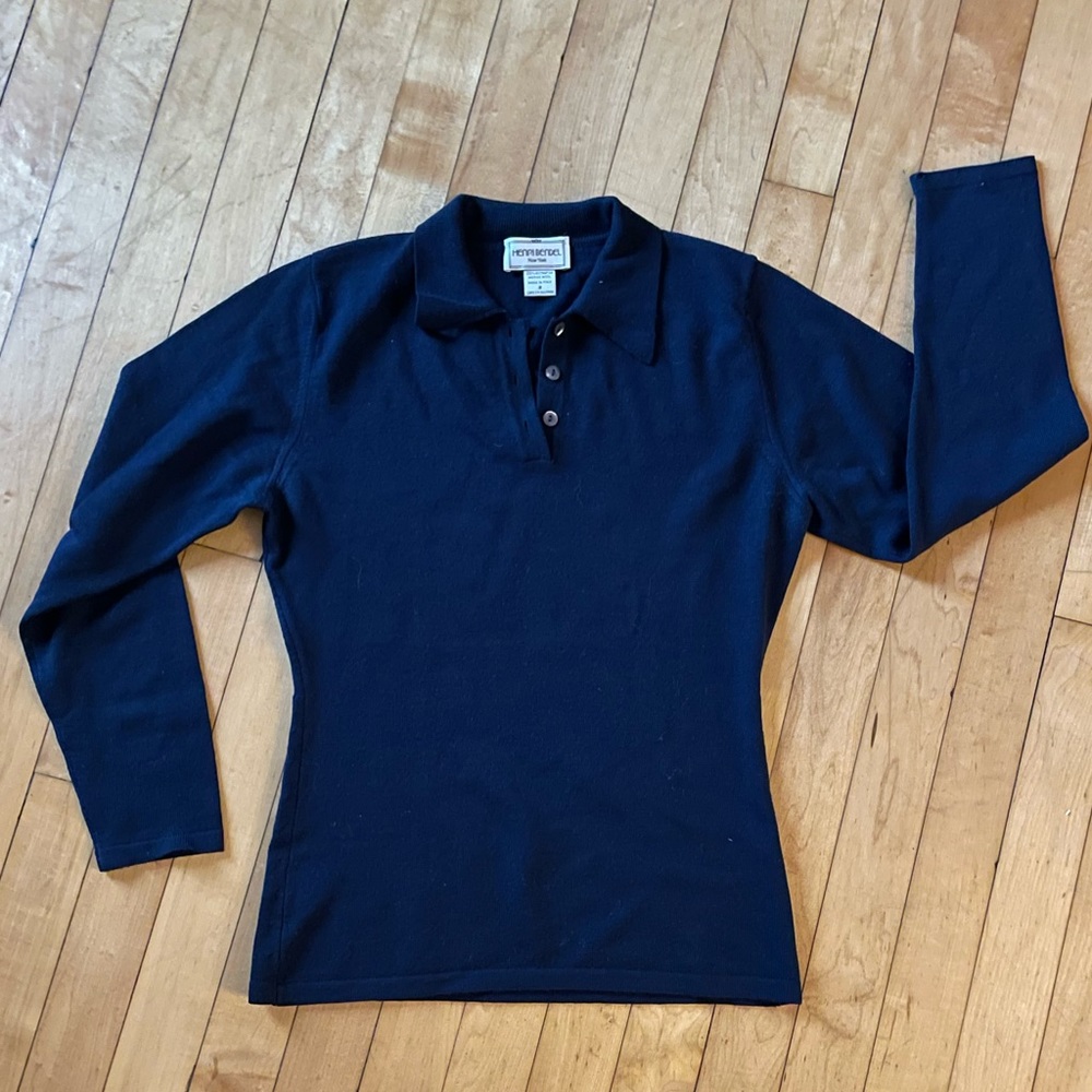 Henri Bendel Wool Collared Shirt